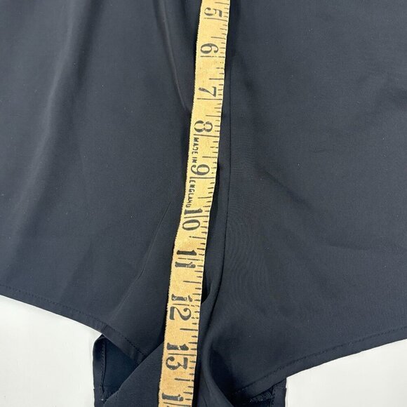 laVie en Rose Black Satin Sleep Shorts Lace Sides/Back Drawstring XXL - Picture 9 of 9